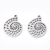 Non-Tarnish 304 Stainless Steel Pendants STAS-T063-211P-2