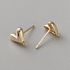 Brass Studs Earring Findings KK-WH0109-13G-2