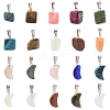 20Pcs Mixed Gemstone Pendants G-YW0002-26-1