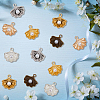 60Pcs 6 Colors Alloy Pendants FIND-SC0017-53-4