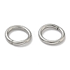 Tarnish Resistant 304 Stainless Steel Open Jump Rings STAS-Q186-02-7x1mm-3