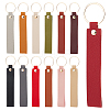 SUNNYCLUE 26Pcs 13 Colors Rectangle PU Leather Keychain HJEW-SC0001-47-1