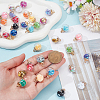 114Pcs 19 Colors Transparent Glass Pendants GLAA-ME0001-32-3