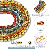 2 Strands Electroplate Opaque Color Glass Beads Strands EGLA-YW0005-26A-3