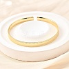 Brass Cuff Bangles for Women BJEW-G742-01G-1