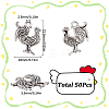 SUNNYCLUE 50Pcs Tibetan Style Alloy Pendants FIND-SC0008-12-2