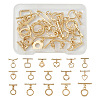 Kissitty 32Pcs 16 Styles Rack Plating Brass Toggle Clasps KK-KS0001-25-1