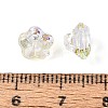 Electroplate Transparent Glass Beads Strands EGLA-N055-03A-11-4