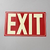 Luminous Waterproof PVC Self-Adhesive EXIT Warning Stickers FIND-WH0139-654-1