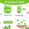 200Pcs Opaque Acrylic Beads SACR-YW0002-07-2