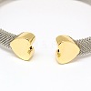 Tarnish Resistant 304 Stainless Steel Mesh Bangles BJEW-N225-34C-2