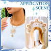 5Pcs 5 Colors Alloy with Resin Big Pendants FIND-TA0004-16-8