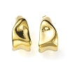 Ion Plating(IP) 304 Stainless Steel Twist Teardrop Stud Earrings EJEW-K244-18G-2