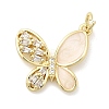 Brass Micro Pave Cubic Zirconia Pendants KK-H529-49G-1