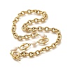 304 Stainless Steel Cable Chain Necklaces NJEW-U031-12G-3