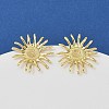 Sun Brass Stud Earrings EJEW-Z145-01G-1