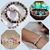 150Pcs 4 Styles Brass Rhinestone Spacer Beads RB-PH0001-66G-7