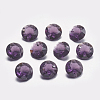 Faceted Glass Rhinestone Charms RGLA-F051-8mm-204-1