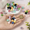  96Pcs 12 Colors Resin Rhinestone Beads RESI-TA0002-29-14
