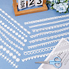 24 Yards 8 Styles Milk Fiber Lace Trim Ribbon OCOR-CY0001-09B-3