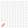150Pcs 925 Sterling Silver Open Jump Rings STER-UN0001-01-1