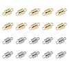 20 Sets 2 Colors Alloy Magnetic Clasps PALLOY-CJ0002-43-5