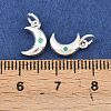 925 Sterling Silver Pave Green Cubic Zirconia Charms STER-A049-08E-S-3