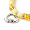 Handmade Polymer Clay Beads Stretch Bracelets BJEW-JB06431-6