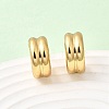 Two-layer C-Shaped 201 Stainless Steel Stud Earrings X-EJEW-Z151-11G-02-3