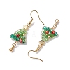 Brass Dangle Earring EJEW-TA00531-4