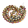 Electroplate Transparent Glass Beads Strands EGLA-B012-AB15-2