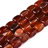 Natural Red Agate(Dyed & Heated) Beads Strands G-T138-104-4