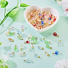 110Pcs 11 Colors Glass Pendants PALLOY-TAC0298-5