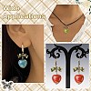 24Pcs 6 Colors Handmade Porcelain Pendants PALLOY-CJ00162-7