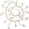 Heart Wooden Beads Hanging Clips HJEW-GO00067-1