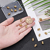 16Pcs Brass Micro Pave Clear Cubic Zirconia Beads ZIRC-UN0001-13-2