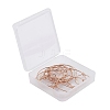 24Pcs 4 Size 316L Surgical Stainless Steel Hoop Earring Findings STAS-ZZ0001-03RG-7