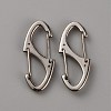 Zinc Alloy Double Snap Hook Spring Keychain Clasps FIND-WH0155-013P-1