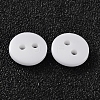 2-Hole Flat Round Resin Sewing Buttons for Costume Design BUTT-E119-34L-19-2