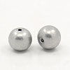 8MM Gray Aluminum Round Beads For Jewelry Making Embellishments DIY Craft X-ALUM-A001-8mm-1