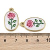 Printed 304 Stainless Steel Enamel Pendants SA-CBA1ED9-22G-02-3