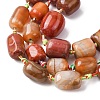Natural Red Agate Beads Strands G-P605-H01-01-4