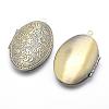 Brass Locket Pendants KK-F717-28AB-NR-2