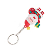 Christmas Theme PVC Plastic Keychains KEYC-JKC00781-02-5