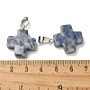 Natural Blue Spot Jasper Pendants G-Z067-06P-02-3