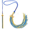 Polyester Graduation Tassel Pendant Decorations AJEW-WH20020-078F-1
