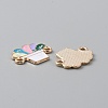 Alloy Colorful Enamel Connector Charms ENAM-CJC0019-01G-2