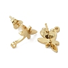 Dragonfly Ion Plating(IP) 304 Stainless Steel Stud Earring Findings STAS-I206-97G-2