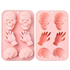 Skull Hand Brain Shaped Silicone Molds ST-CJ0043-058-1
