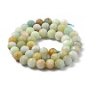 Natural Flower Amazonite Beads Strands G-I308-01-2